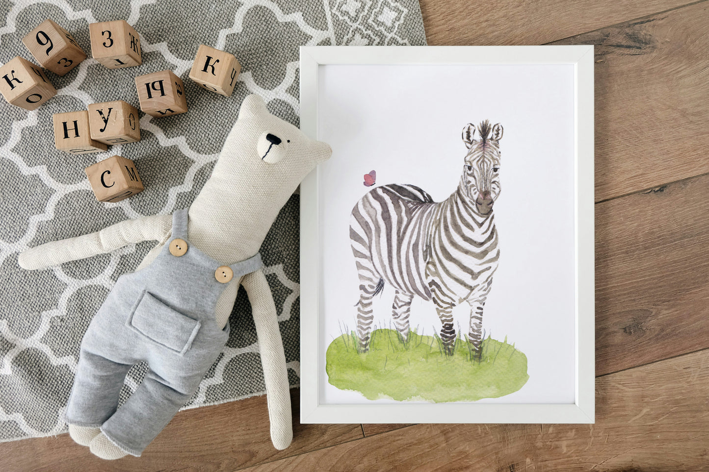 Zeezee the Zebra (fine art print)